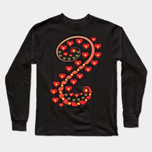 Heart Pattern Long Sleeve T-Shirt